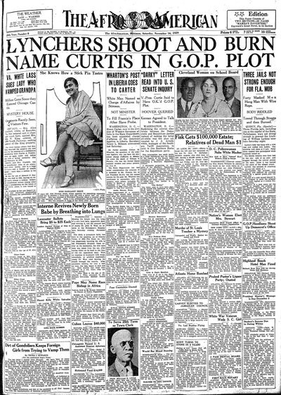 The Afro-American, Nov 16, 1929