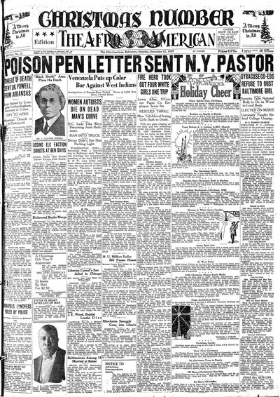 The Afro-American, Dec 21, 1929