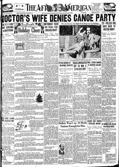 The Afro-American, Dec 28, 1929