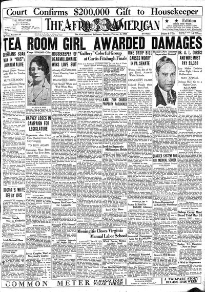 The Afro-American, Feb 8, 1930