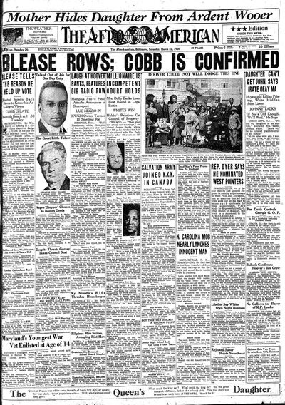 The Afro-American, Mar 22, 1930
