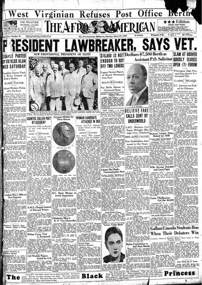 The Afro-American, Mar 29, 1930