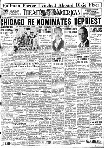 The Afro-American, Apr 12, 1930