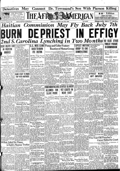 The Afro-American, Jun 28, 1930