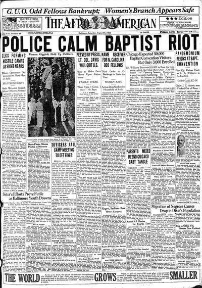 The Afro-American, Aug 30, 1930
