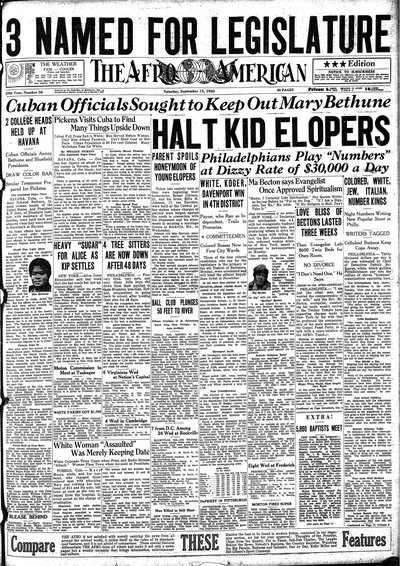 The Afro-American, Sep 13, 1930