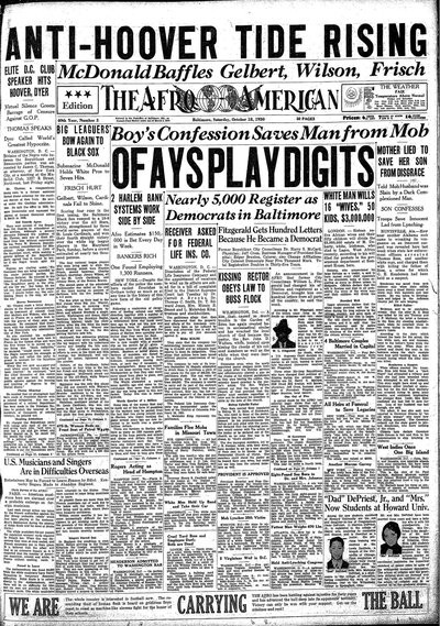 The Afro-American, Oct 18, 1930