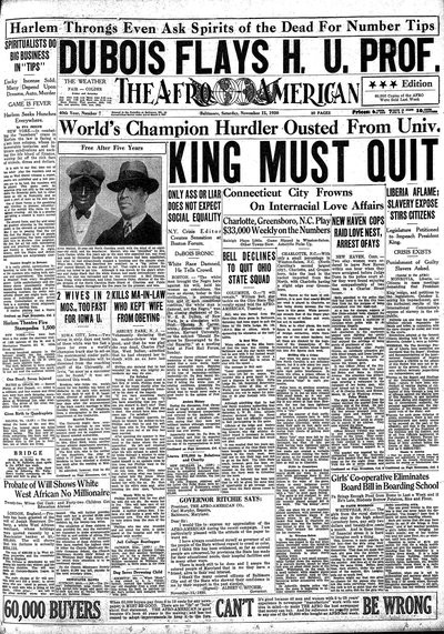 The Afro-American, Nov 15, 1930