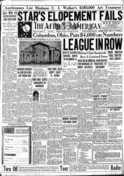 The Afro-American, Nov 29, 1930