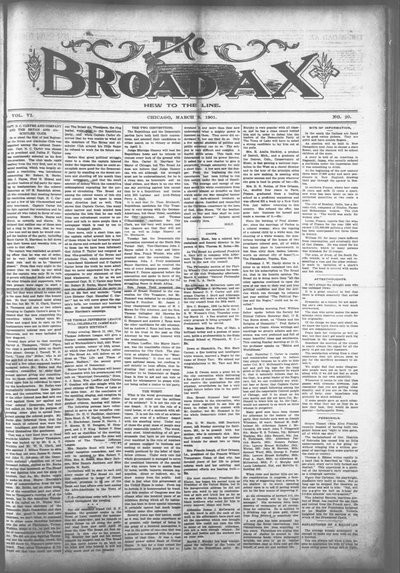 The Broad Ax, Mar 9, 1901