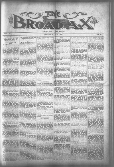 The Broad Ax, May 25, 1901