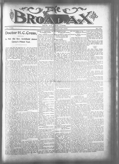 The Broad Ax, Aug 29, 1903
