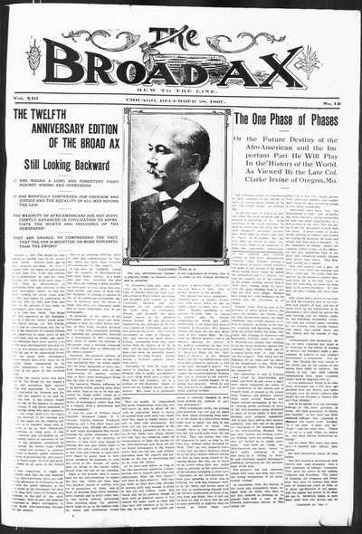 The Broad Ax, Dec 28, 1907