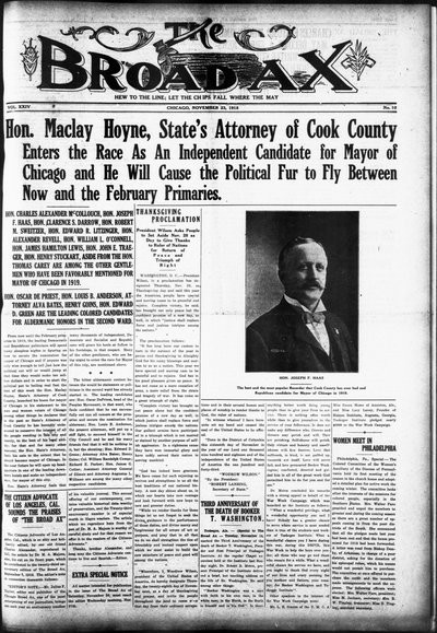 The Broad Ax, Nov 23, 1918