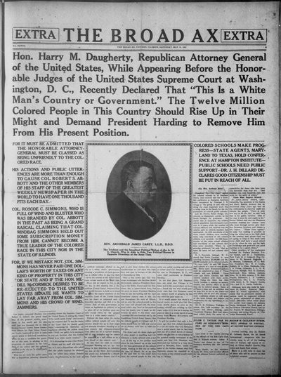 The Broad Ax, May 19, 1923
