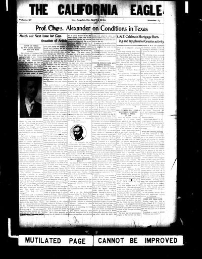 California Eagle, May 8, 1914