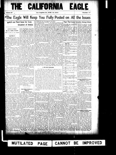 California Eagle, Jun 13, 1914