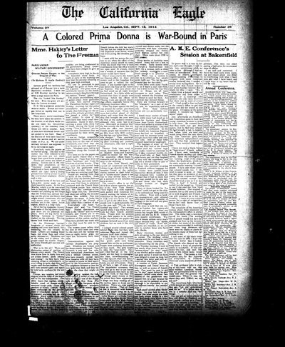 California Eagle, Sep 12, 1914