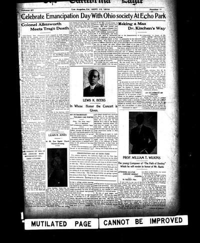 California Eagle, Sep 19, 1914