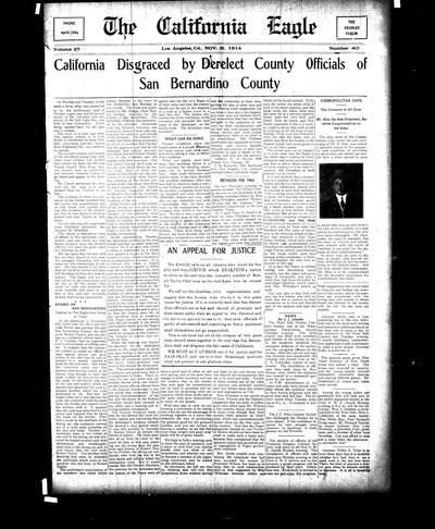 California Eagle, Nov 21, 1914