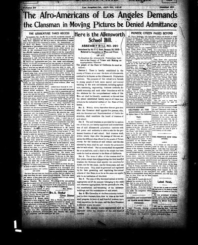California Eagle, Jan 30, 1915