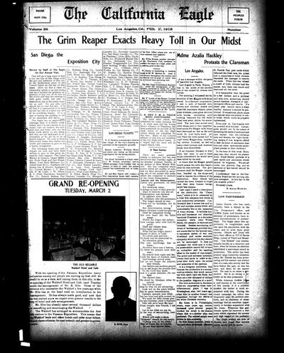California Eagle, Feb 27, 1915