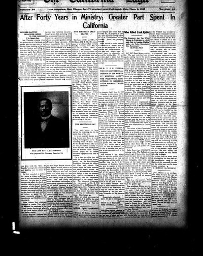 California Eagle, Dec 11, 1915