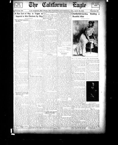 California Eagle, Apr 15, 1916