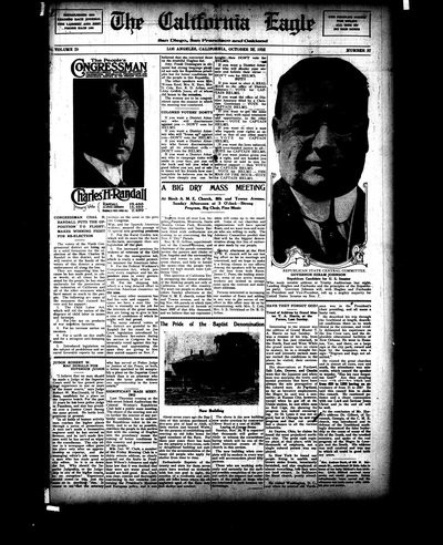California Eagle, Oct 28, 1916