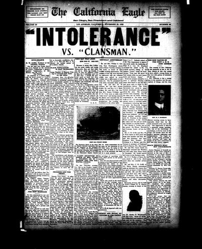 California Eagle, Nov 18, 1916