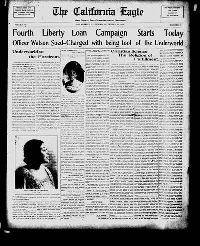 California Eagle, Sep 28, 1918