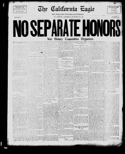 California Eagle, Dec 14, 1918