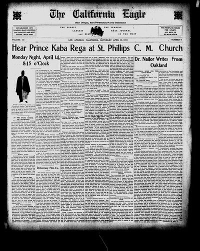 California Eagle, Apr 12, 1919