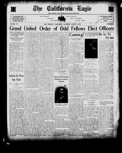 California Eagle, Aug 9, 1919