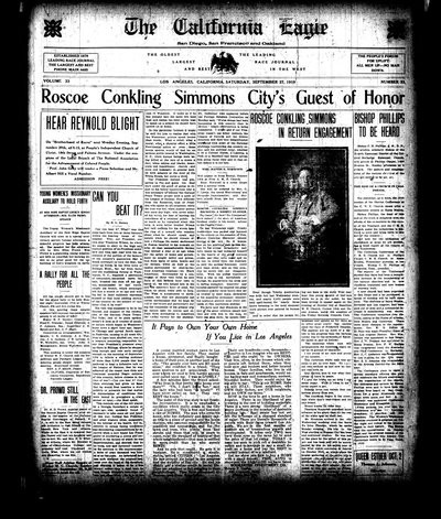 California Eagle, Sep 27, 1919