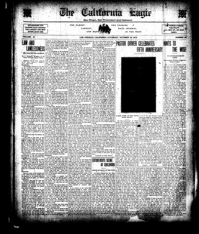 California Eagle, Oct 18, 1919