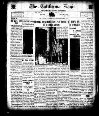 California Eagle, Oct 25, 1919