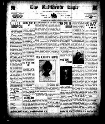 California Eagle, Nov 29, 1919