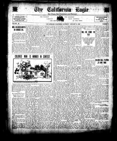 California Eagle, Jan 31, 1920