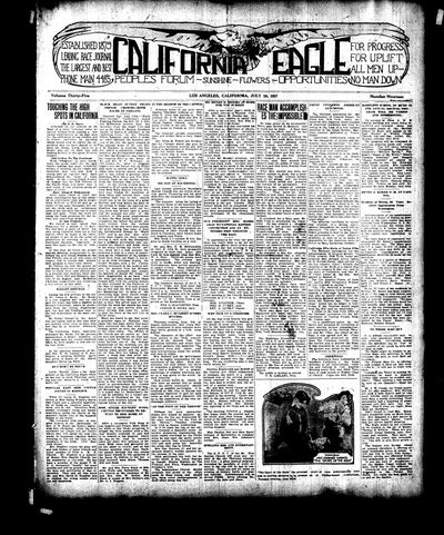 California Eagle, Jul 16, 1921