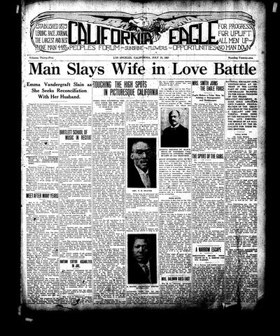 California Eagle, Jul 30, 1921