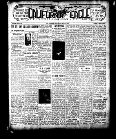 California Eagle, Aug 12, 1921