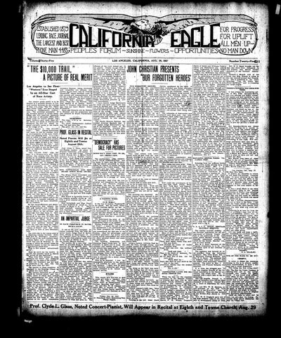 California Eagle, Aug 26, 1921