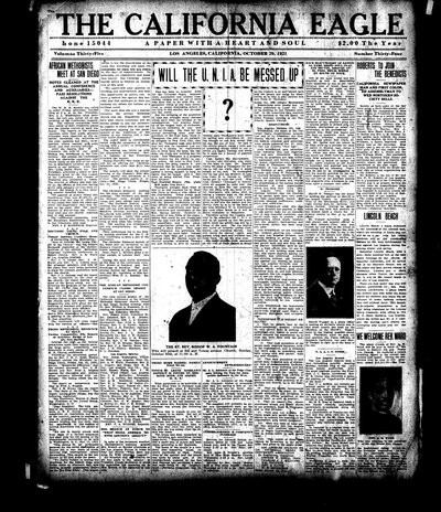 California Eagle, Oct 29, 1921