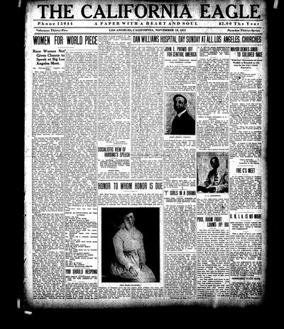 California Eagle, Nov 19, 1921