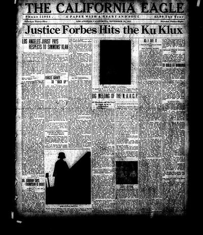California Eagle, Nov 26, 1921