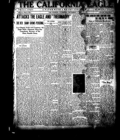California Eagle, Dec 17, 1921