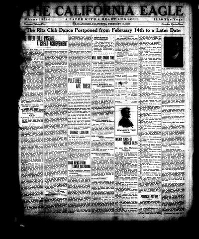 California Eagle, Feb 11, 1922