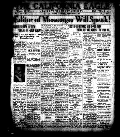 California Eagle, Feb 18, 1922