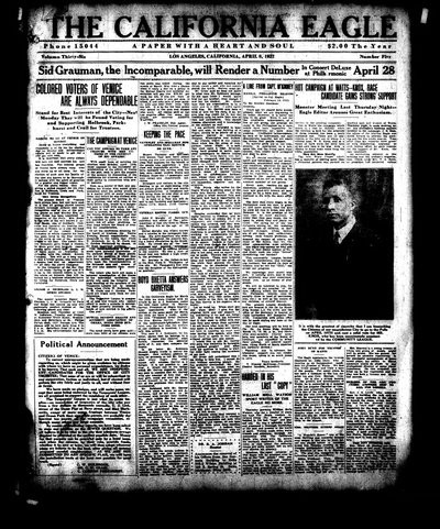 California Eagle, Apr 8, 1922